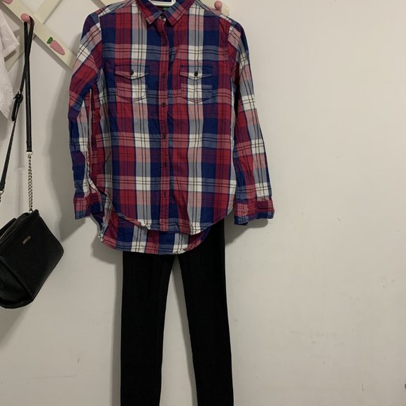 UCB T-shirt in blue/red/white check - Picture 2 of 6